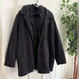Chaps Wool Blend Peacoat